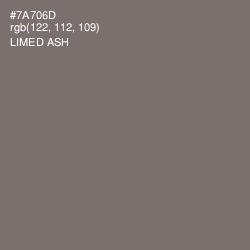 #7A706D - Limed Ash Color Image